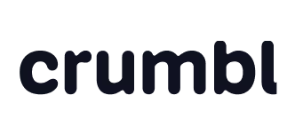 The word crumbl in bold lowercase black letters on a white background.