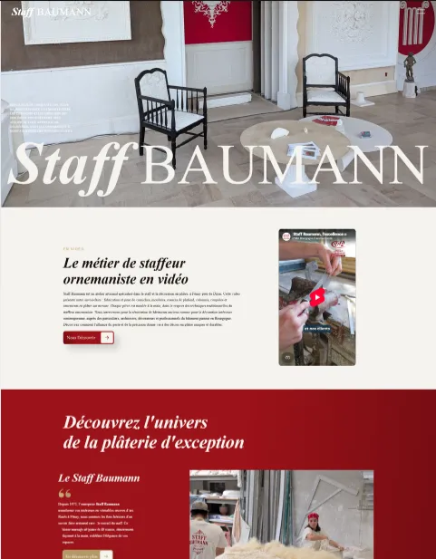 Maquette d'un site e-commerce réalisé par Elix Marketing