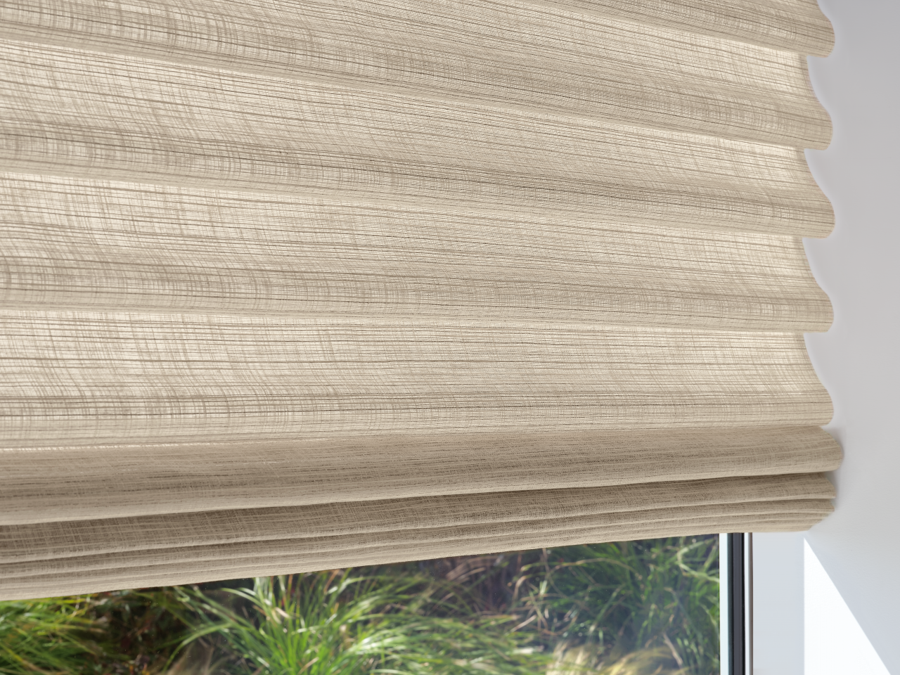 Tailored Motorized Roman Shades