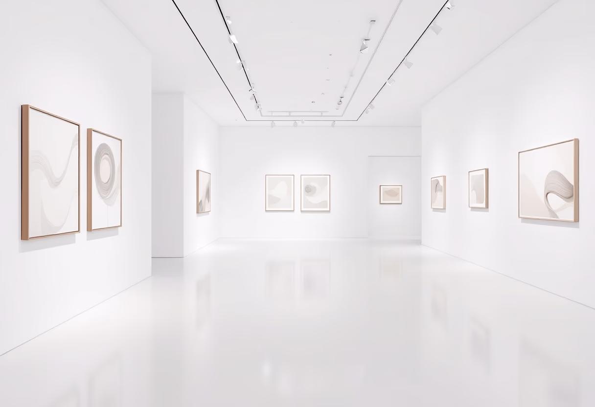 [background image] image of gallery interior (for an art gallery)