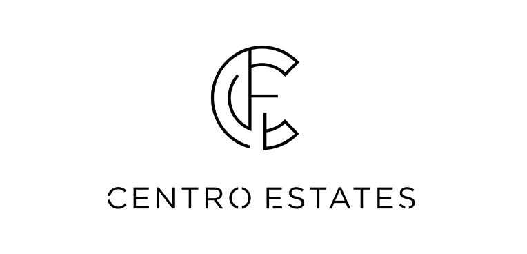 Centro Estates logo with stylized letters C and E above the company name.