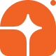 Gray clock hands showing 6:00 on an orange circular background.