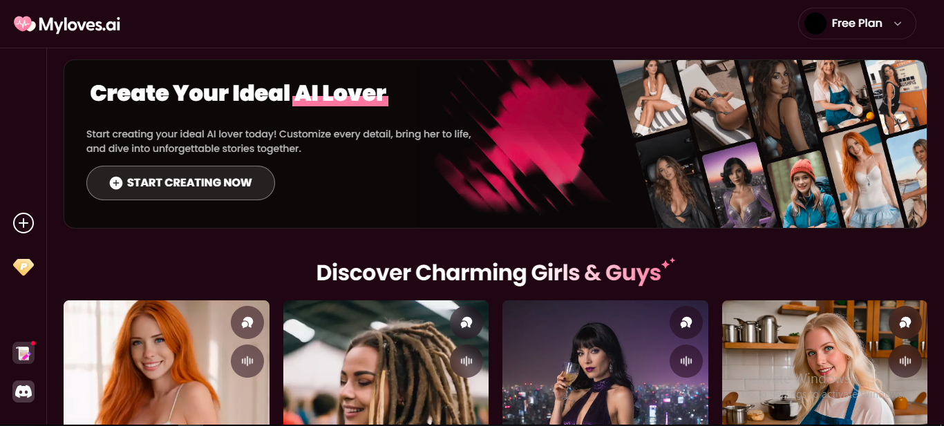 create your ideal AI Lover boyfriend on MyLovesAI 