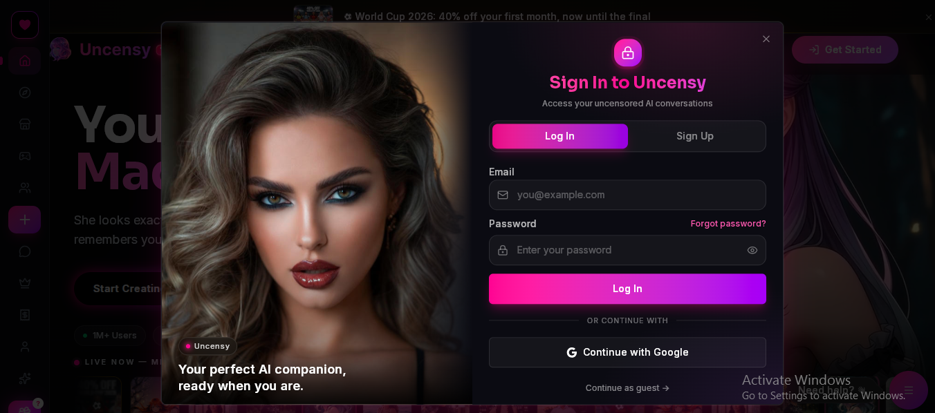 core features of Uncensy 