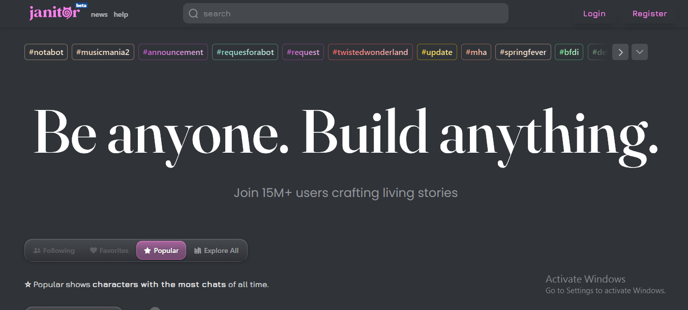JanitorAI Be Anyone Build Anything on the Platform