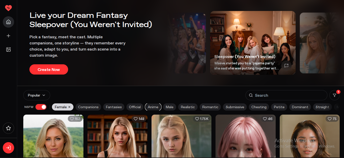 Nectar AI create your dream AI roleplay partner