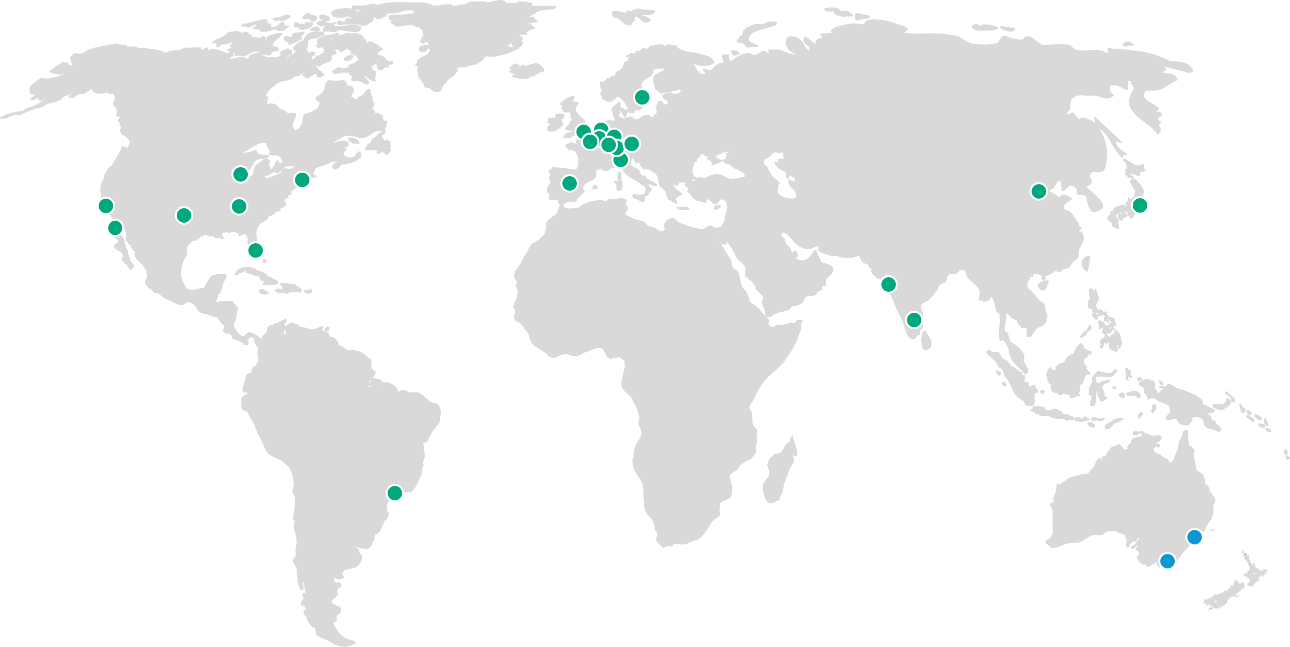 A map of the world
