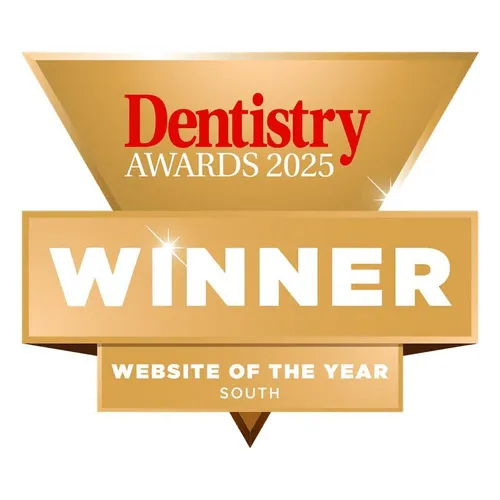 Dentistry Awards 2025 winner logo - Website of the year South.