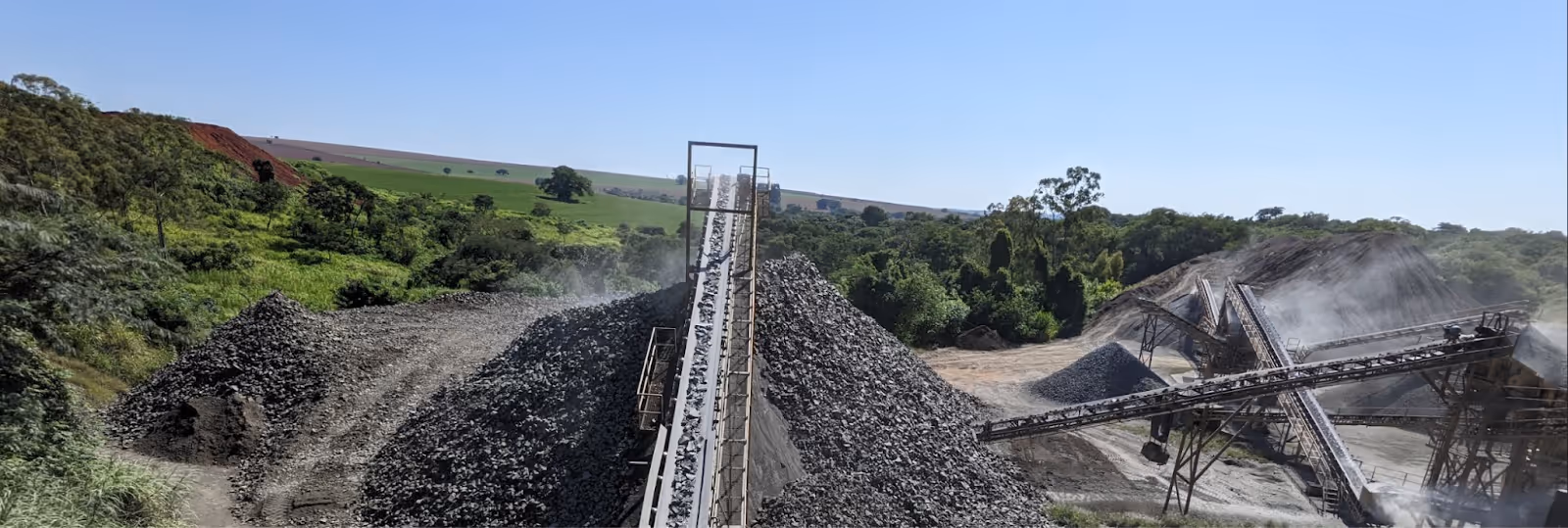Photo of mine conveyor belt