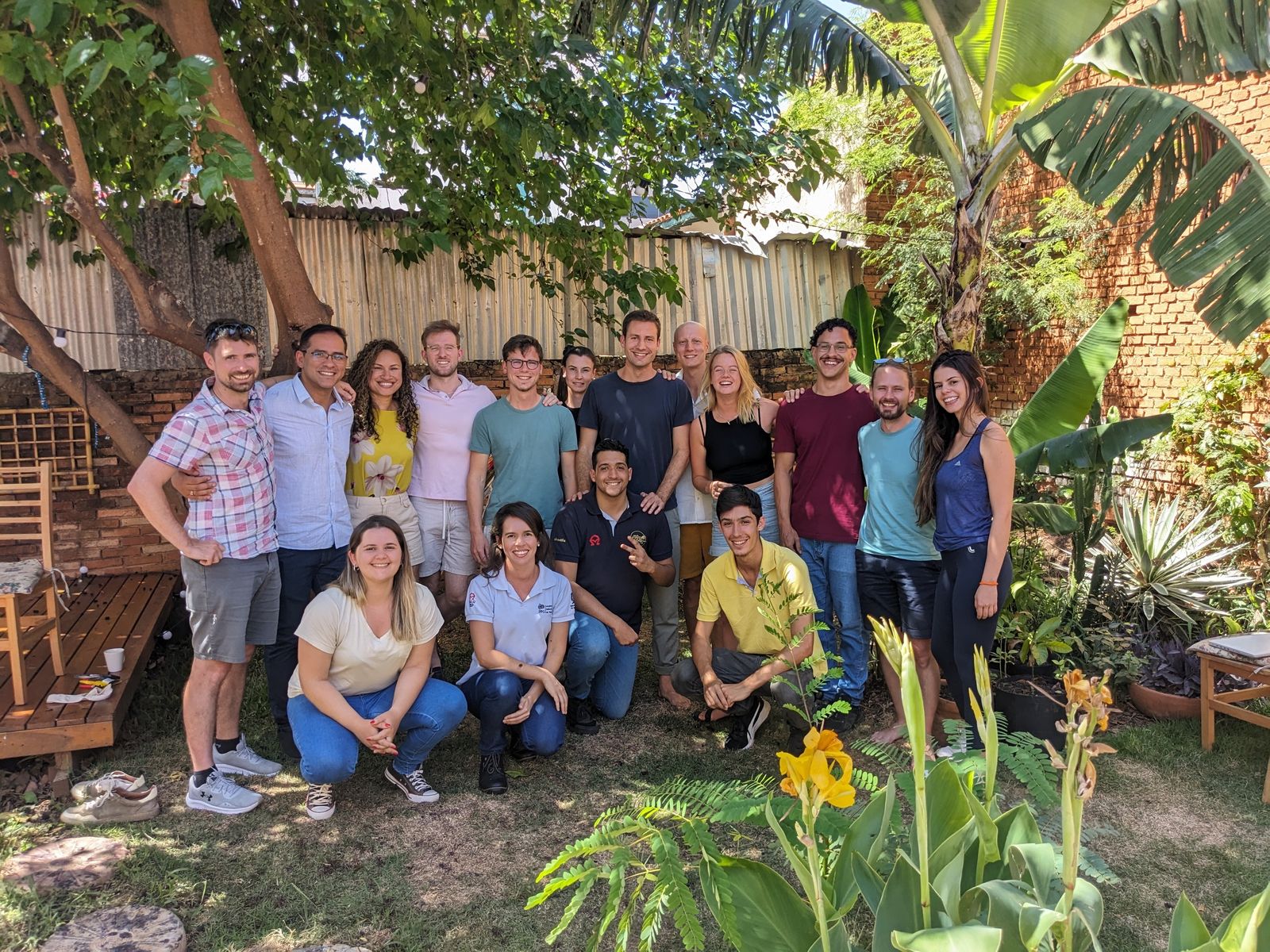 Group photo of the InPlanet team taken in 2023|InPlanet Founders sitting on a rock pile|Agricultural Partner, Carles Malagutti with a herd of cows