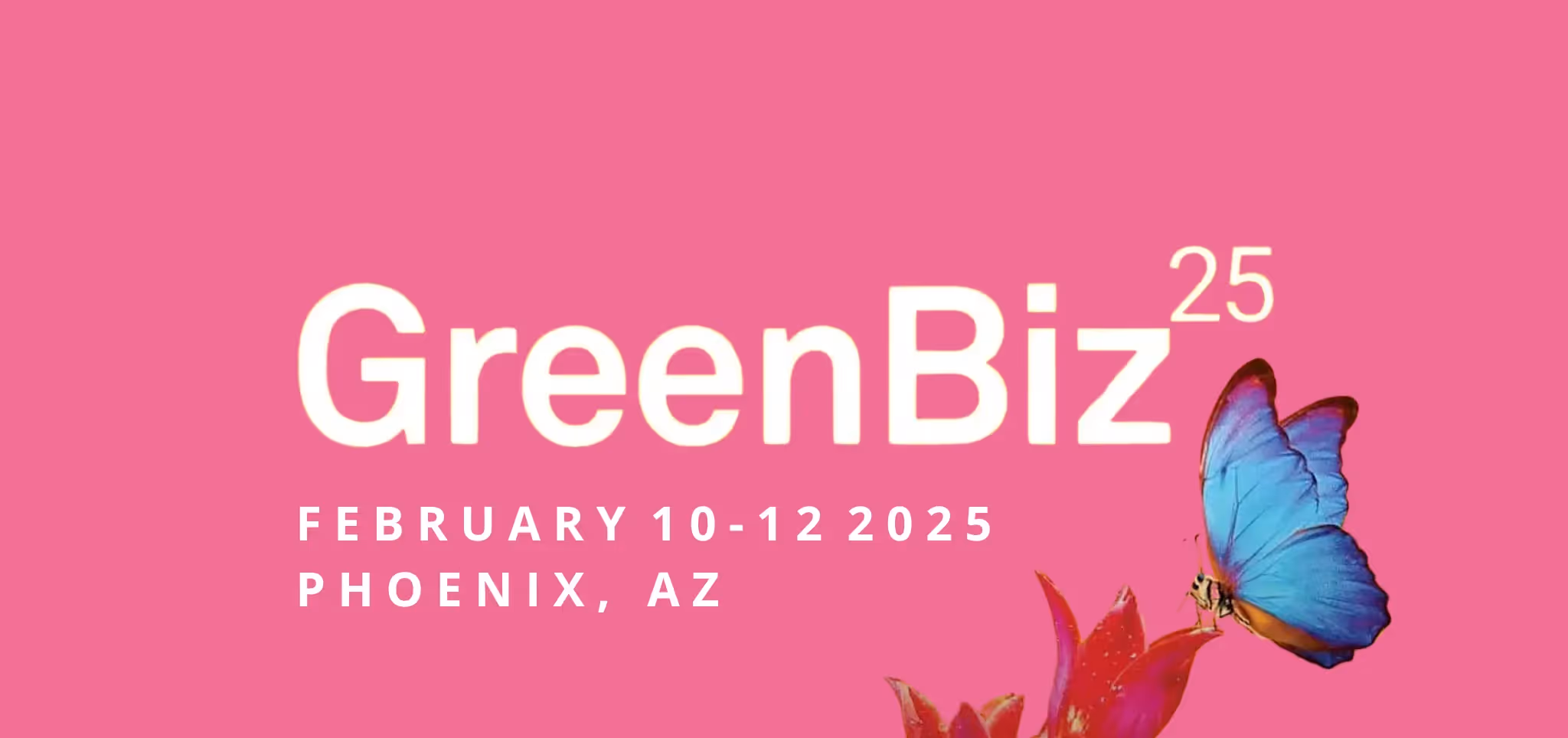 GreenBiz 25 conference graphic for the February 10–12, 2025 event in Phoenix, Arizona.