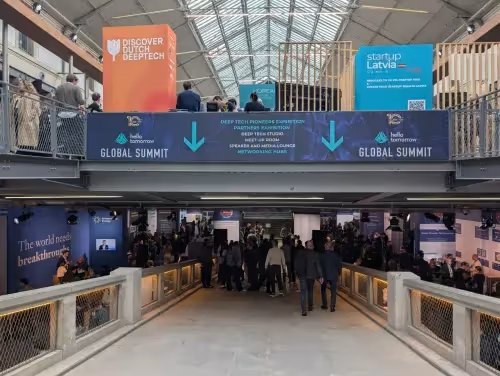 Attendees at the Hello Tomorrow Global Summit, a deep-tech conference showcasing scientific and climate innovation.