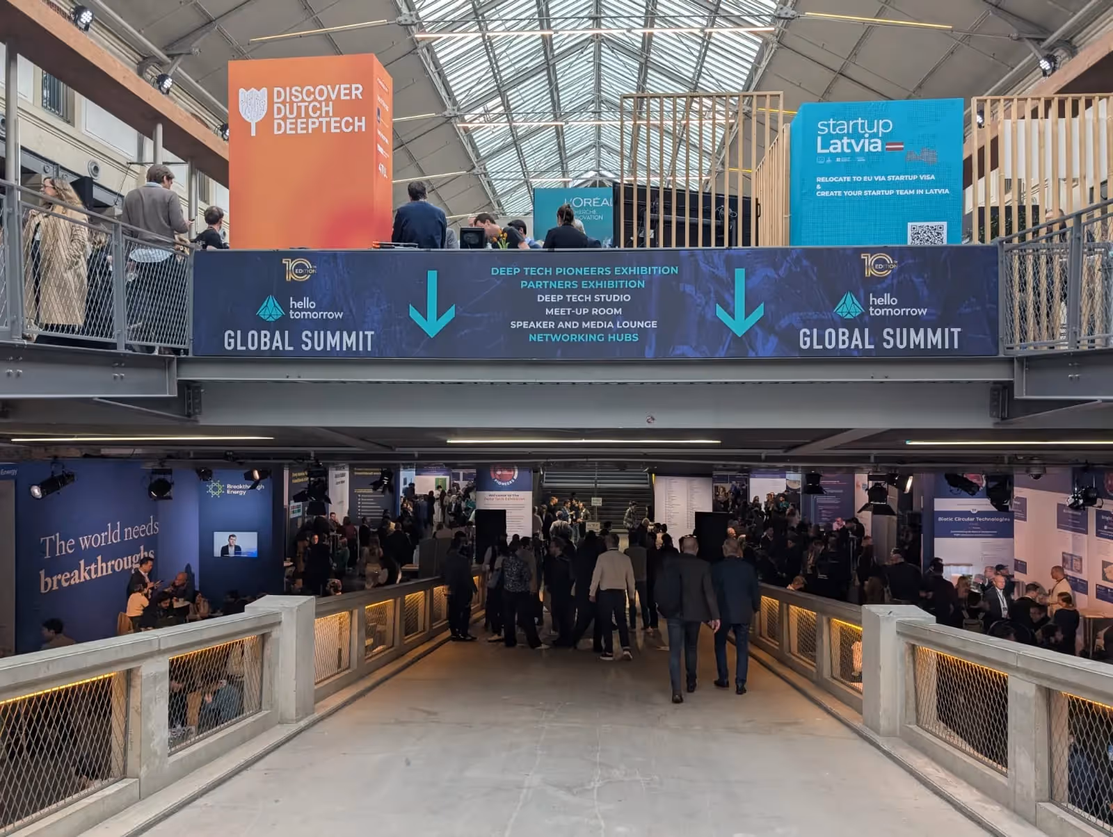 Attendees at the Hello Tomorrow Global Summit, a deep-tech conference showcasing scientific and climate innovation.