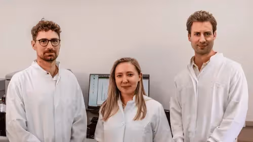 Matthew, Christina, and Phil in the lab