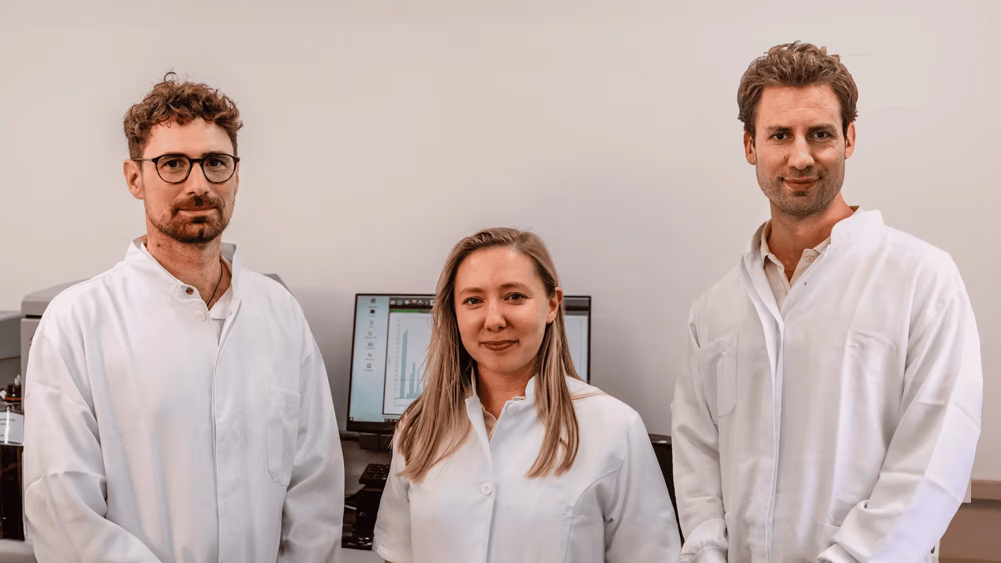 Matthew, Christina, and Phil in the lab