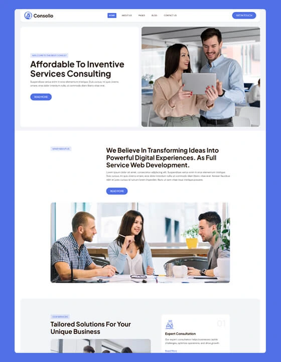 Consolio - Consulting Agency Website Template
