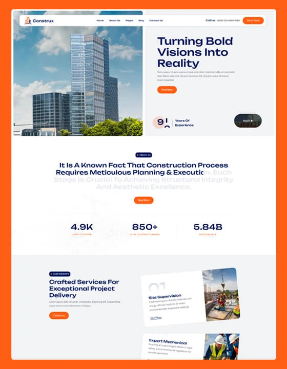 Arktonic - Construction Website Template