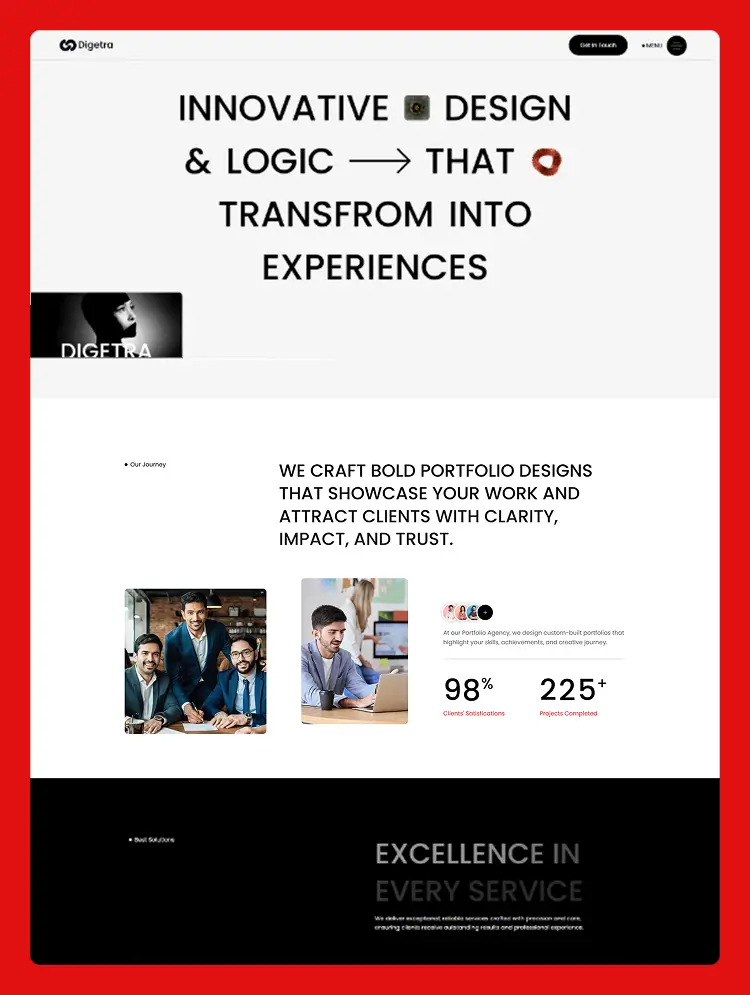 Digetra - Portfolio Agency Website Template