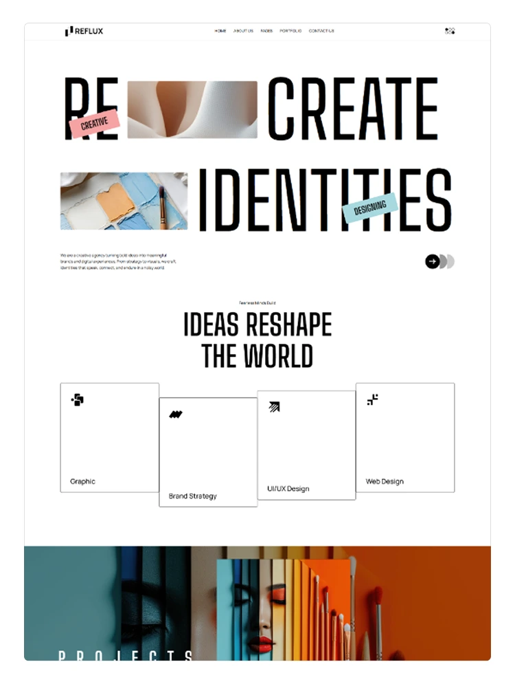 Reflux - Creative Agency Website Template