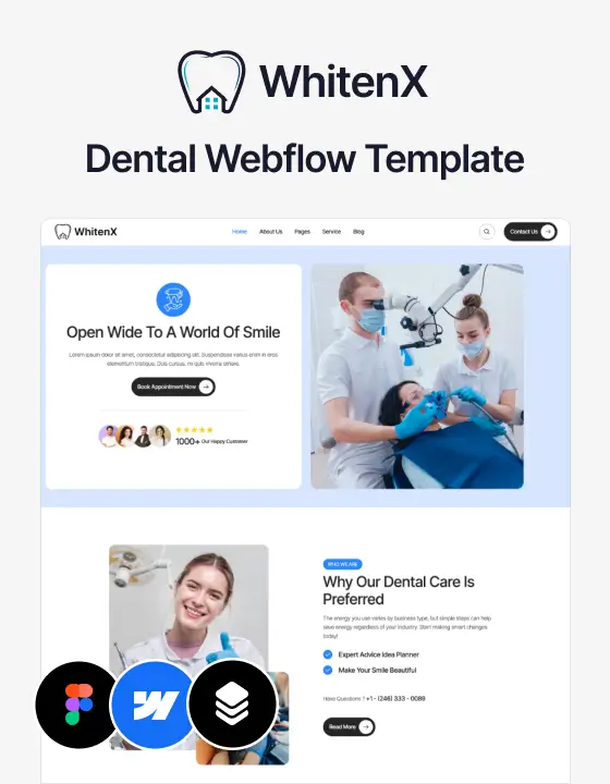 Whitenx - Dental Services Website Template