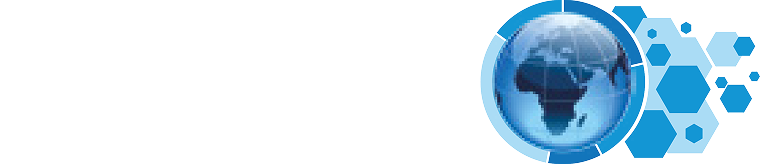 Drizit Environmental logo with a globe showing Africa and hexagonal blue shapes.