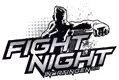 Schriftzug Fight Night mit stylisiertem Hintergrund