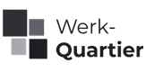 Logo mit vier Quadraten übereinander und dem Text Werk-Quartier rechts davon.
