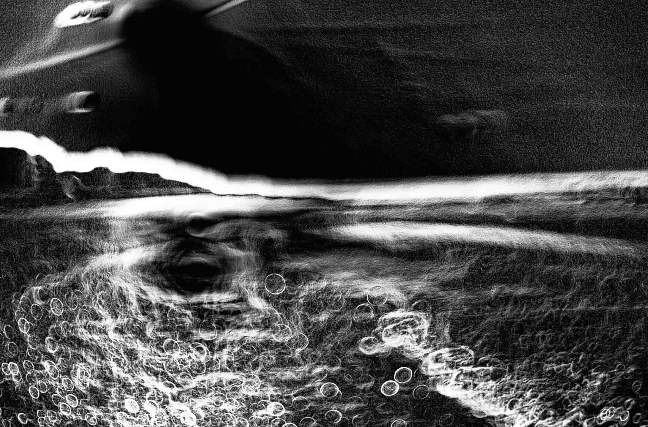 Plage abstraite, textures et contours numériques, longue exposition ICM — Christophe Lobier fine art photography Paris
