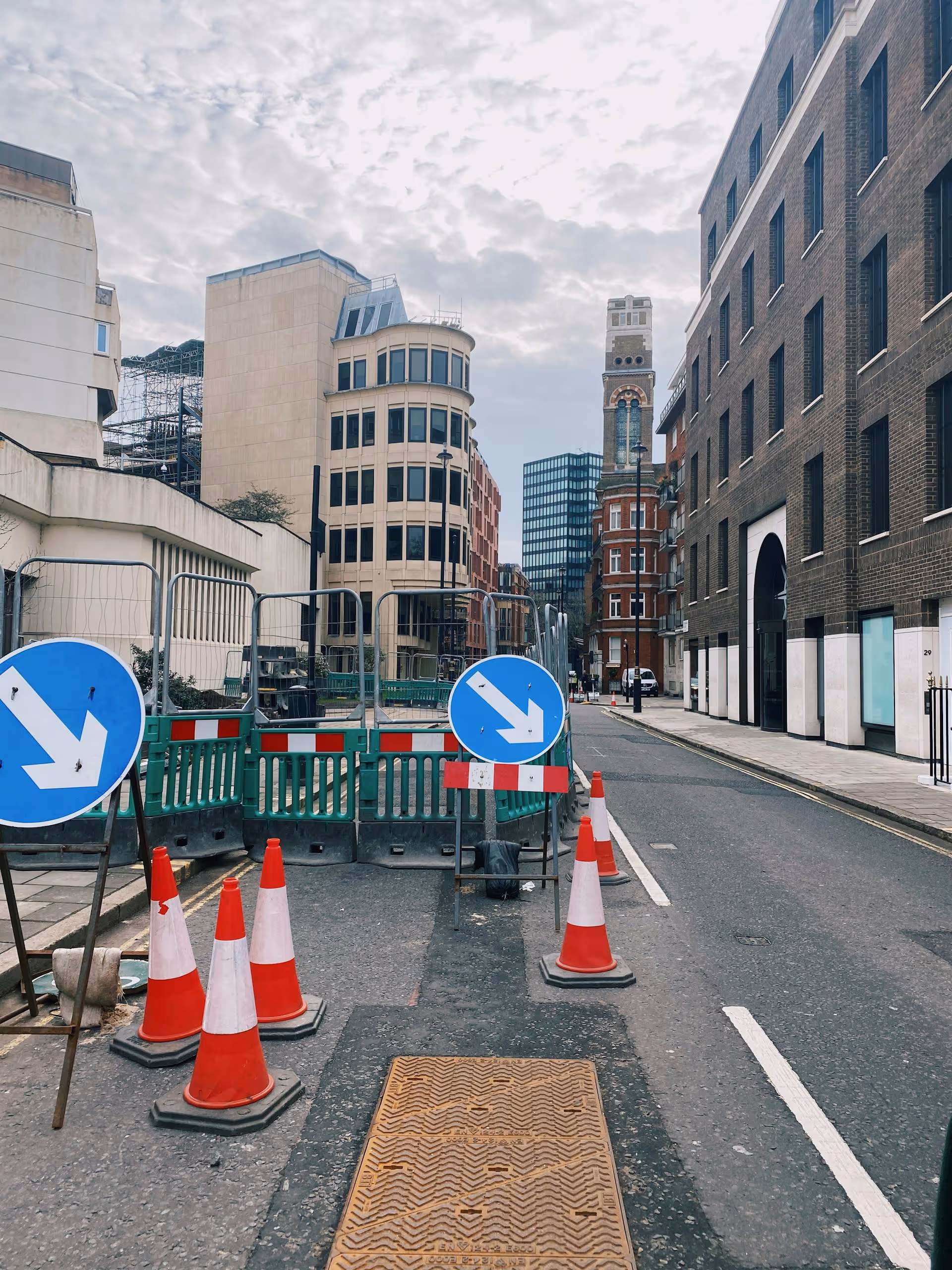 Roadworks being carried out