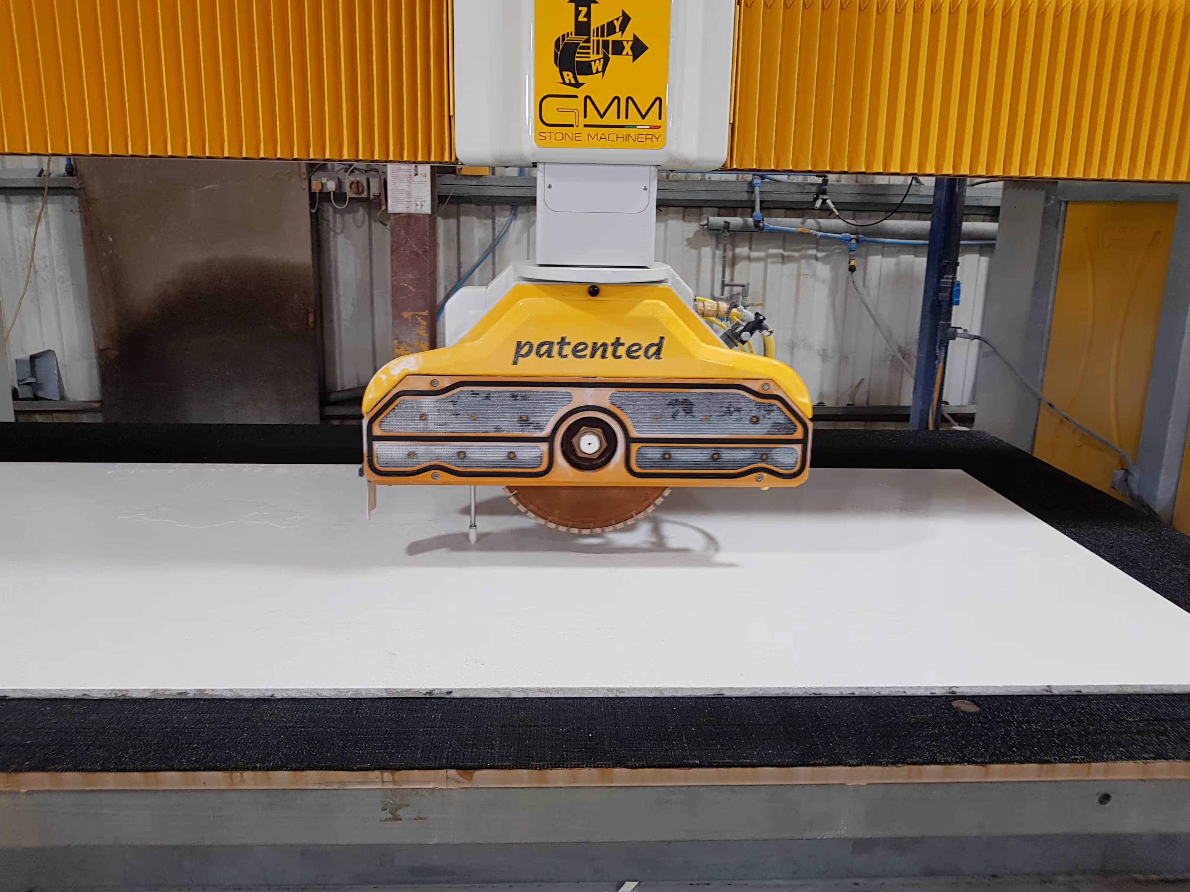Worktop being cut by CNC machine