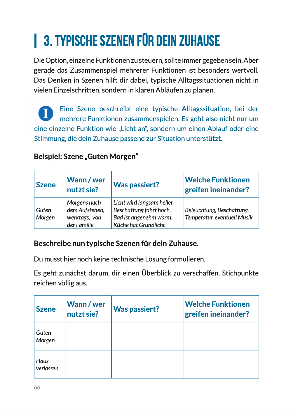 Typische Szenen für dein Zuhause planen, Seite 66