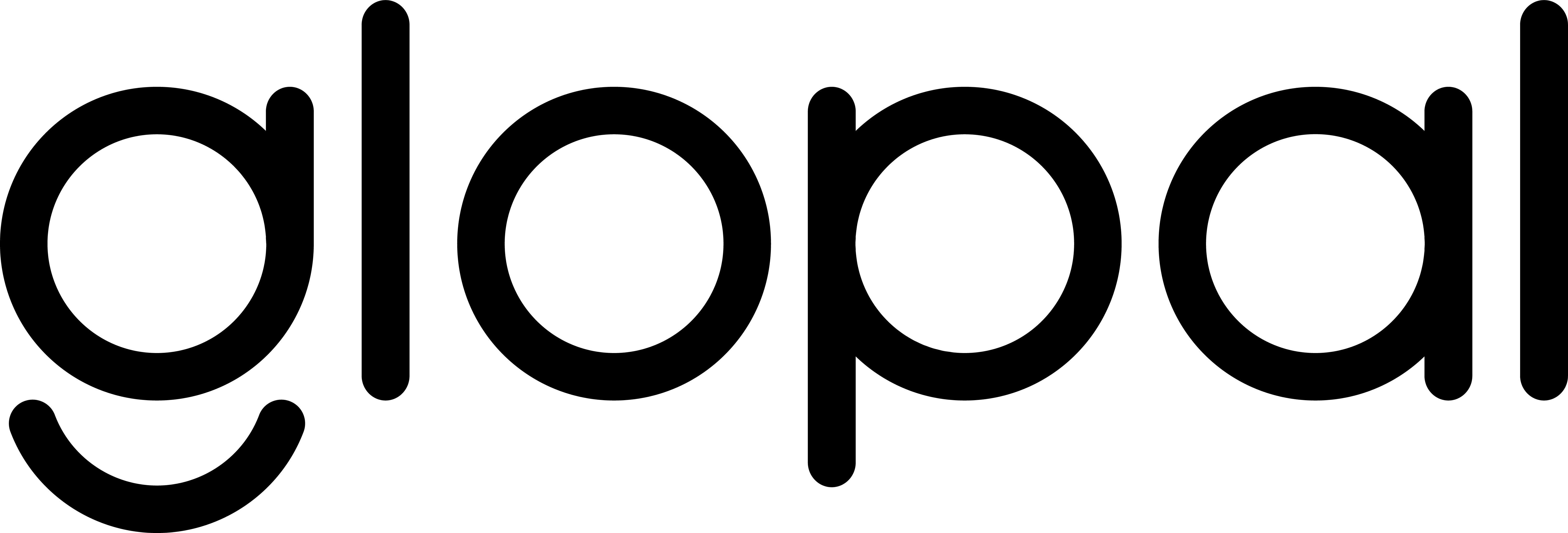 Silhouette of a cat sitting with its tail curled, facing right on a white background.