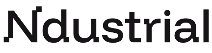 The word Ndustrial in bold black letters on a white background.