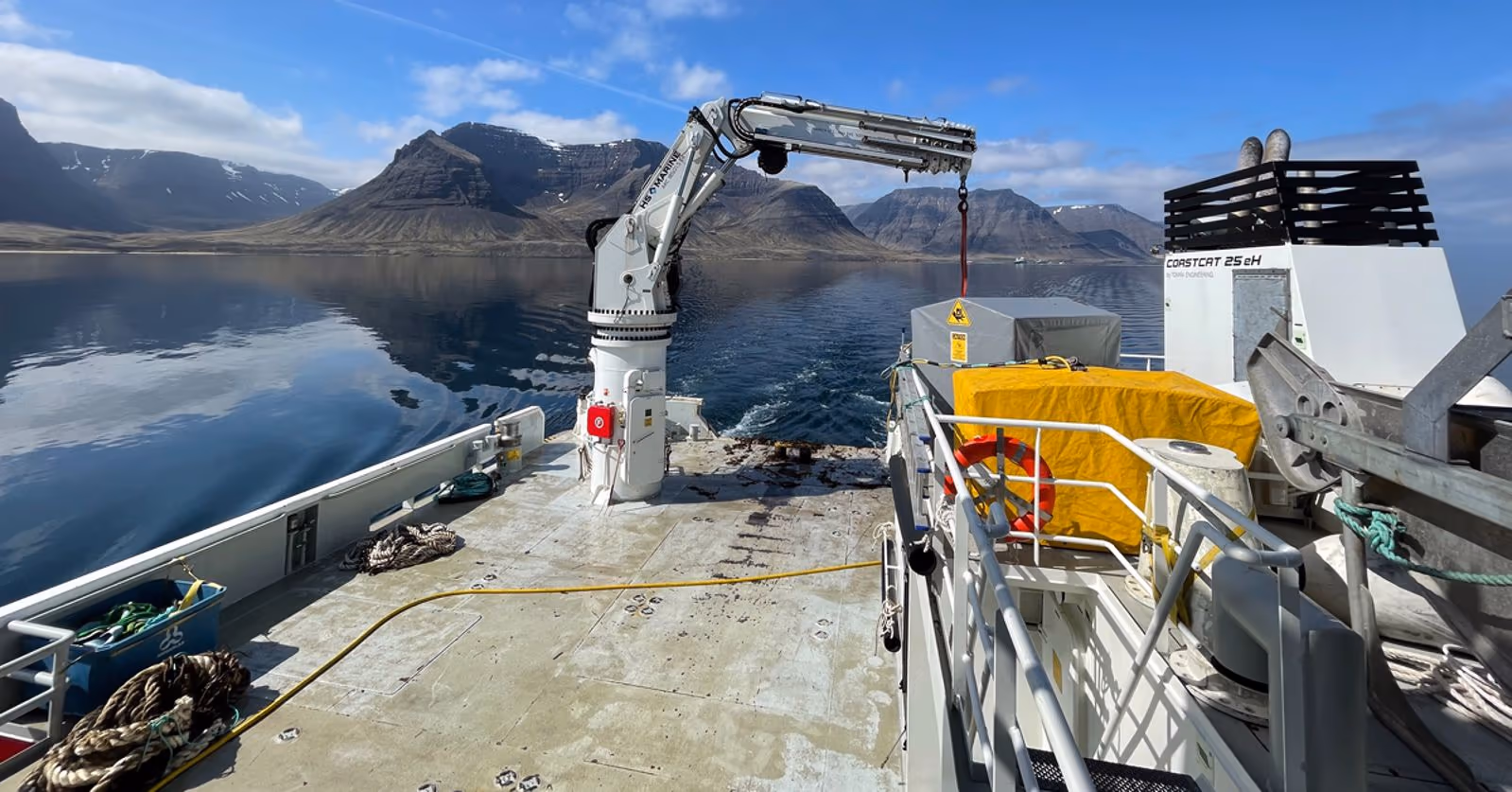 Arbeidsdekket på Fosnafjord