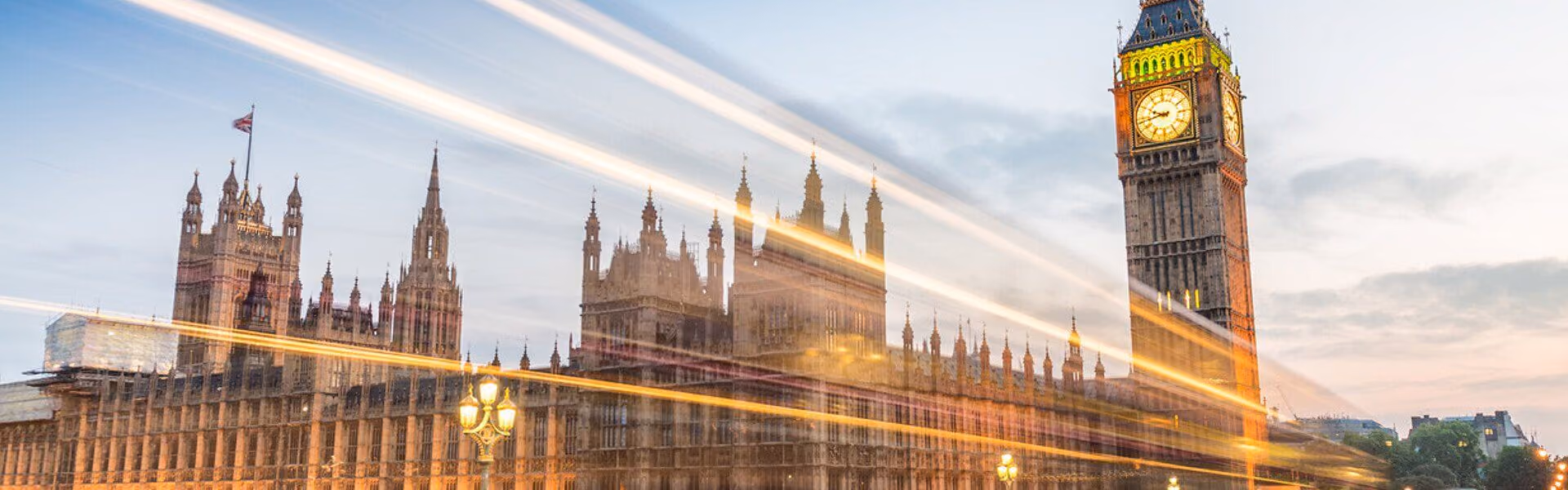 A long exposure shot of big ben