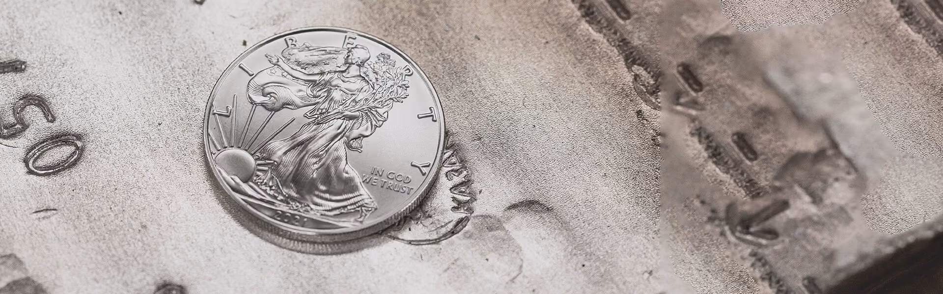 Close up of a coin