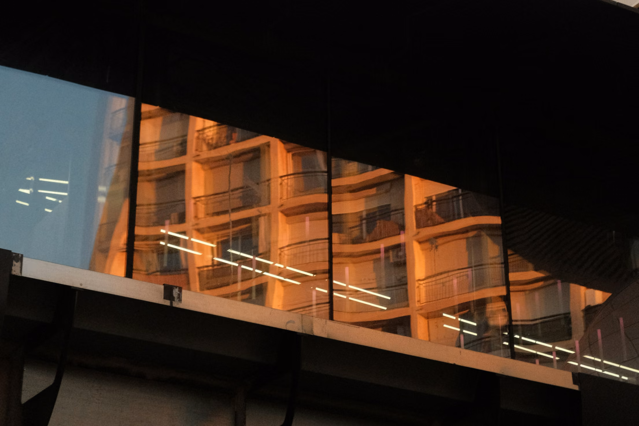 Close up of a buildings windows