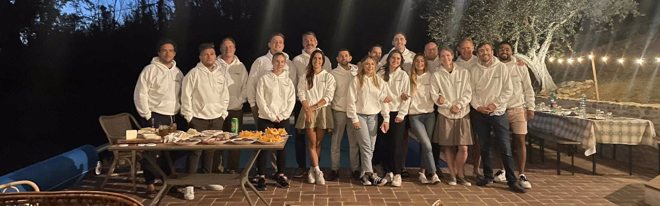TreasurySpring team at the offsite in 2023