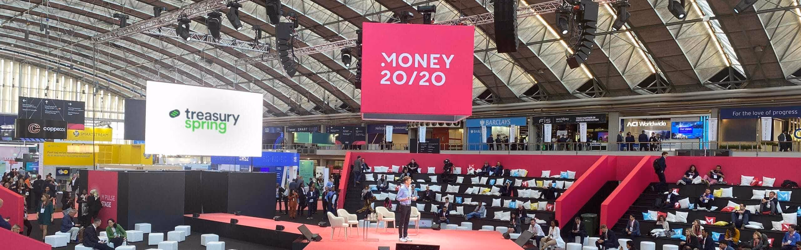 TreasurySpring's booth at money2020