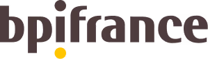 Logo de bpifrance avec un point jaune sous la lettre i.