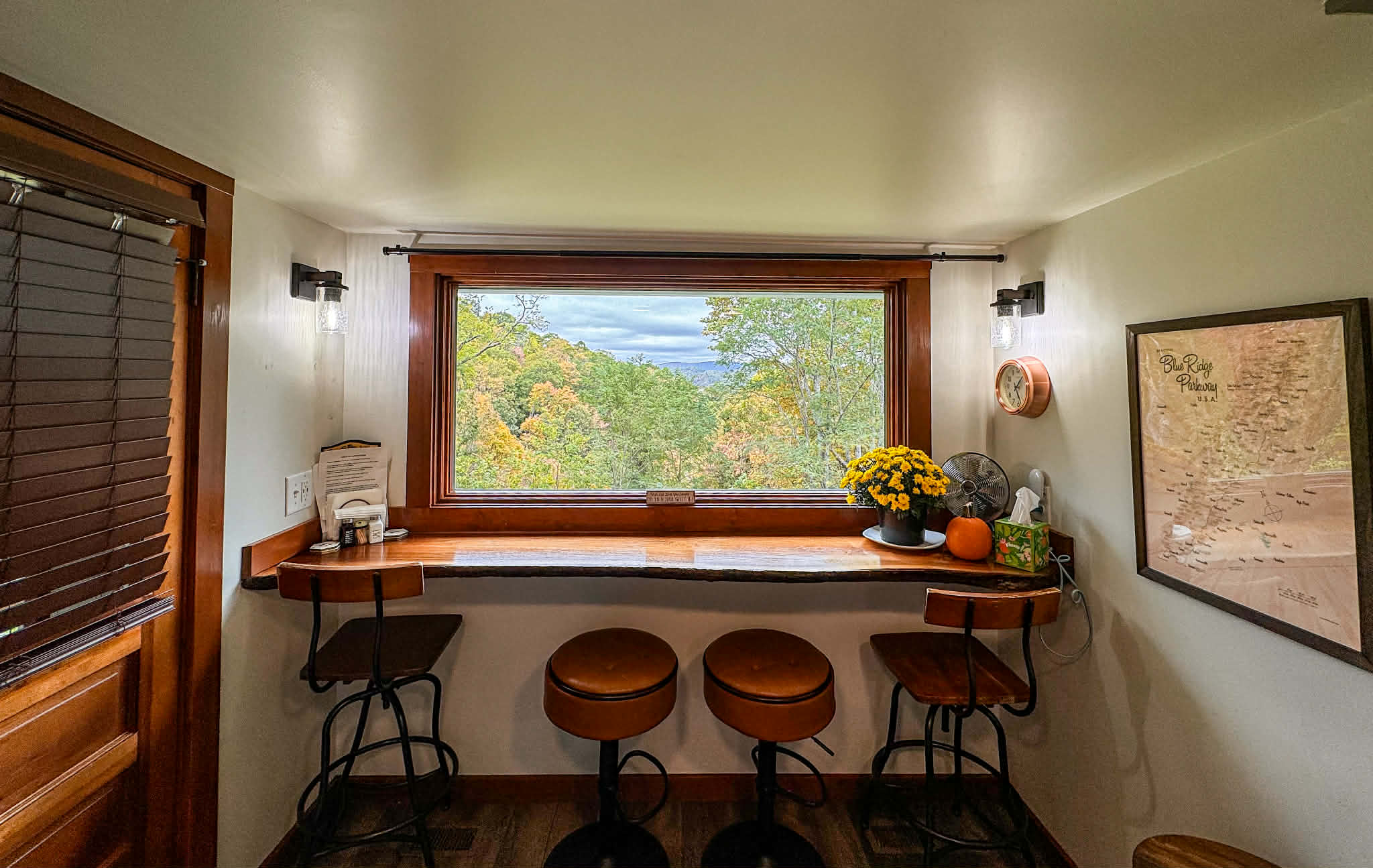 Bright, styled listing photo of a High Country rental interior