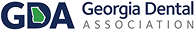 Logo of Georgia Dental Association with stylized GDA letters and text.