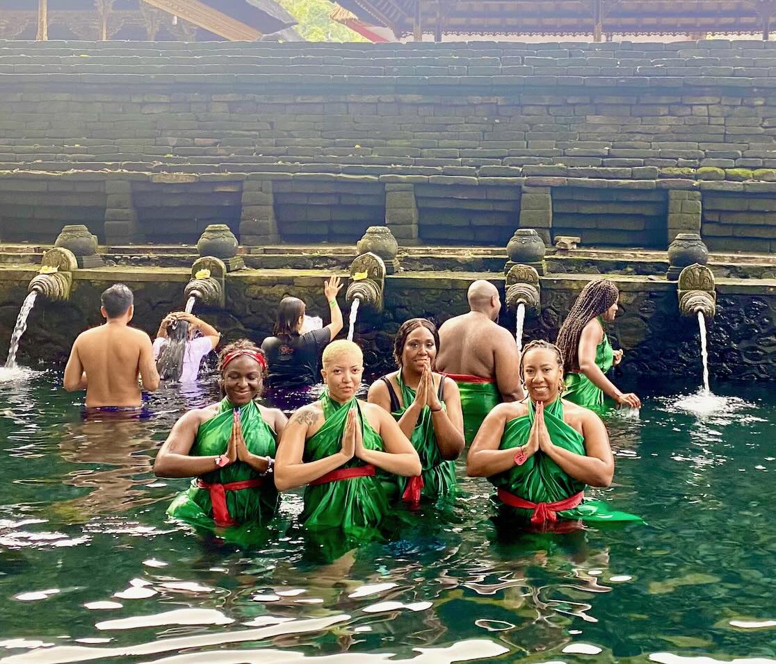 A temple in Bali on a Haitian Nomad journey.