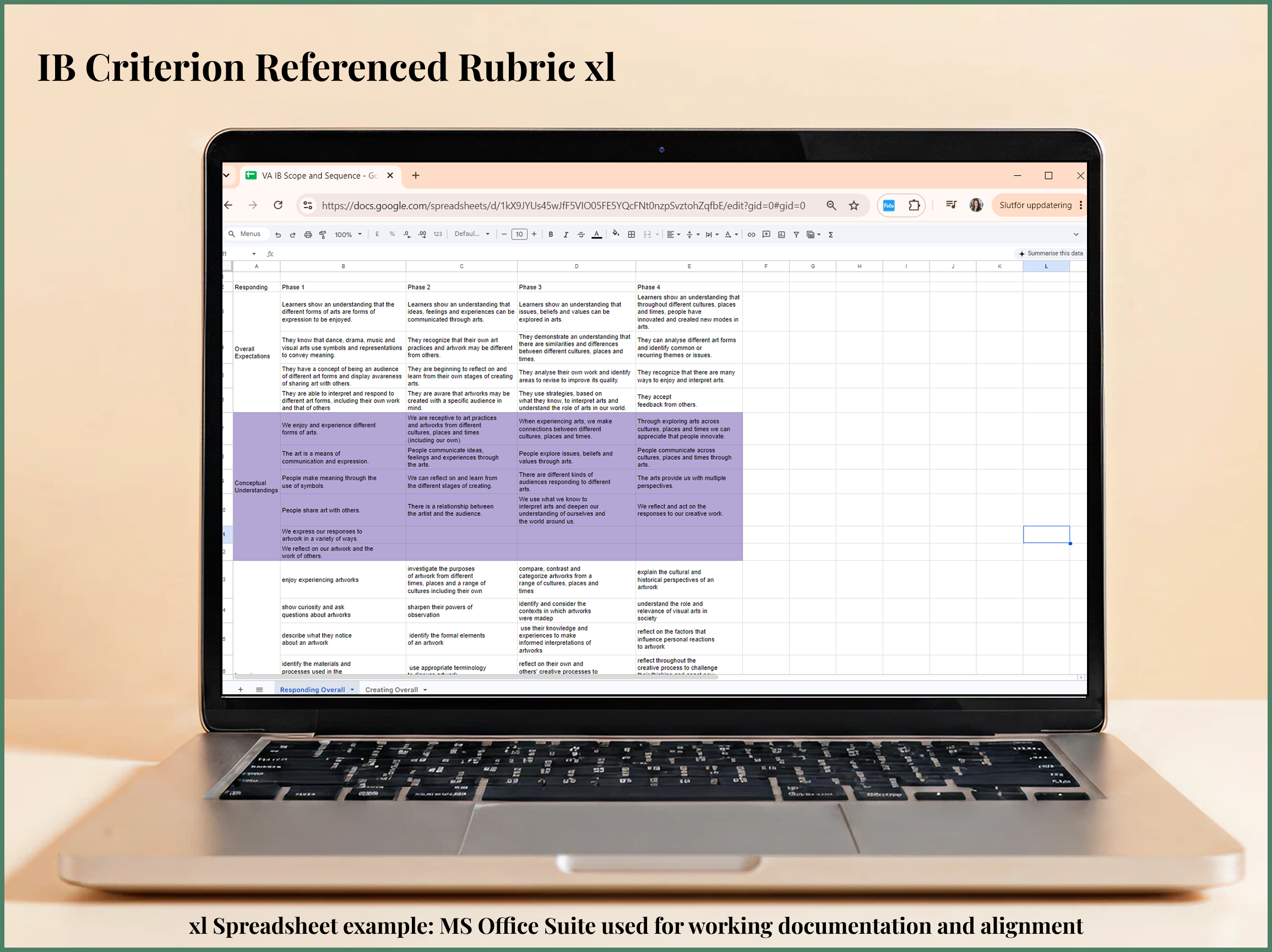 IB Criterion Rubric xl reference
