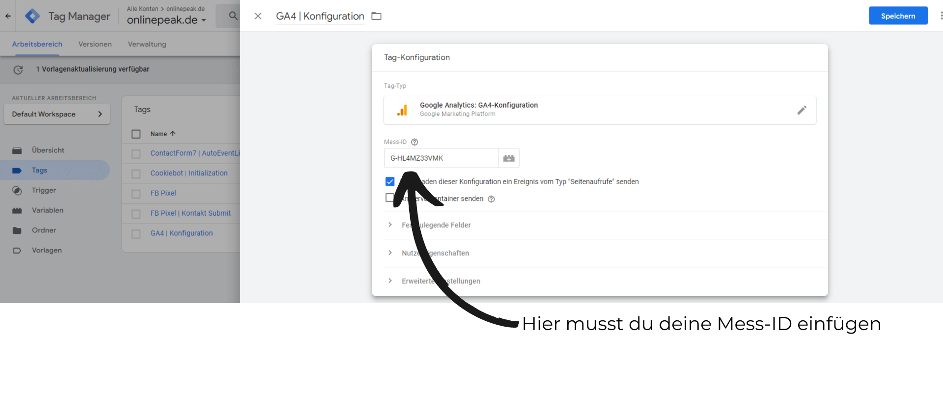 Google Tag Manager Google Analytics: GA4-Konfigurations Tag