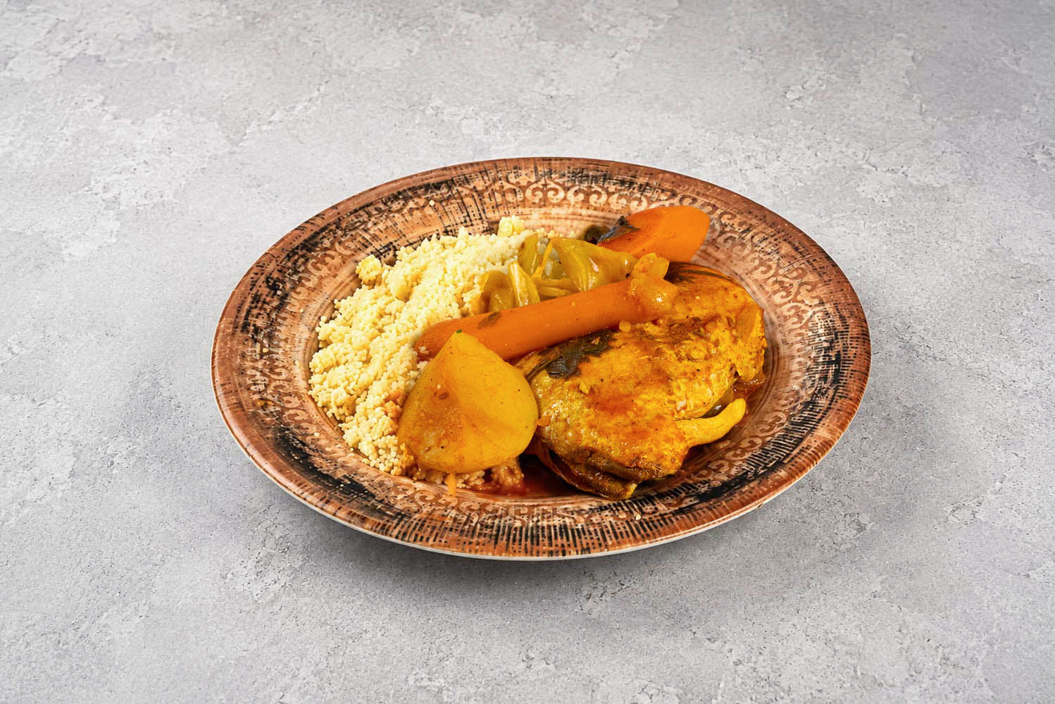 Vegetable Soup with Chicken and Couscous
