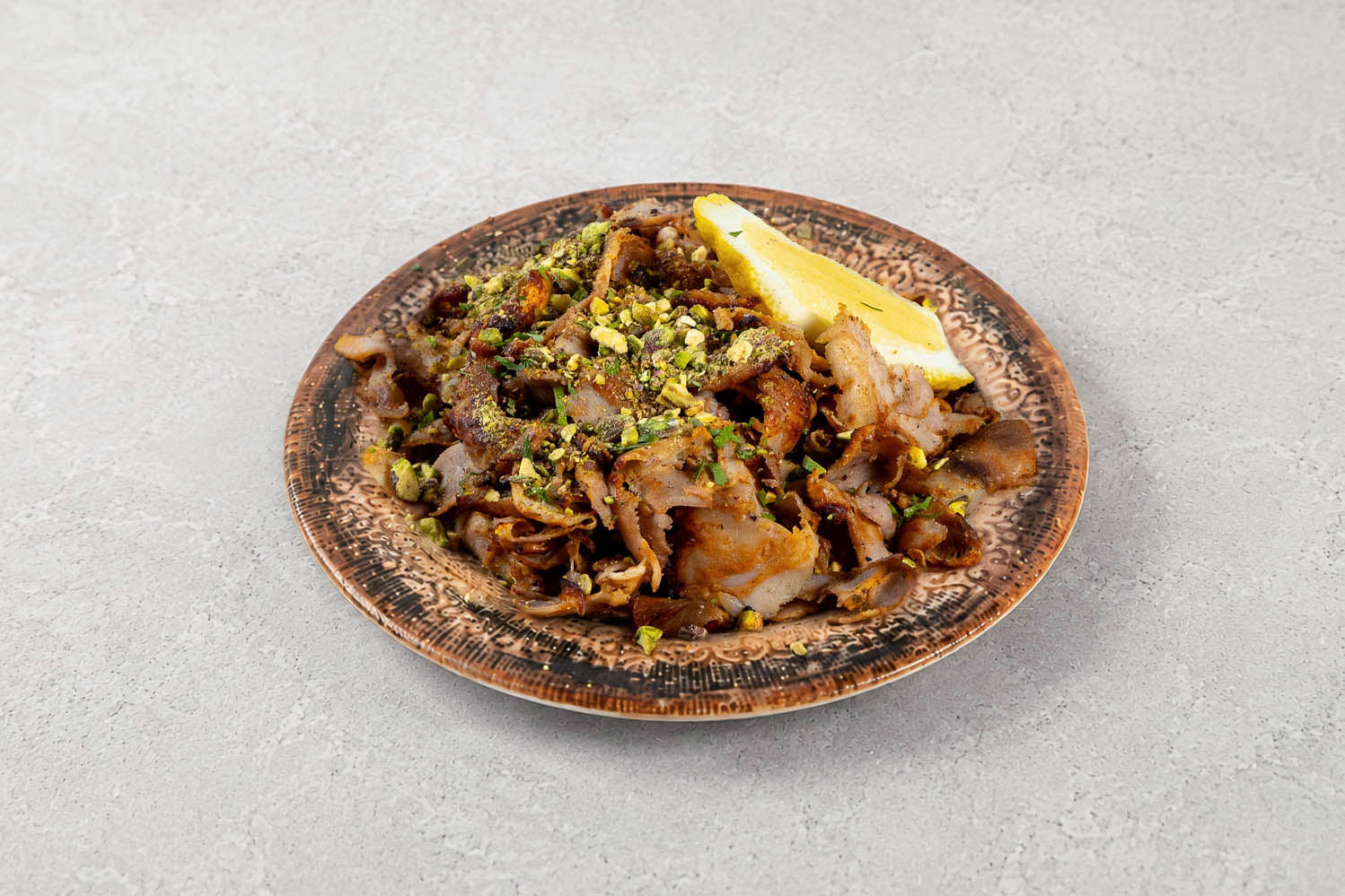 Large plate of Lamb Shawarma