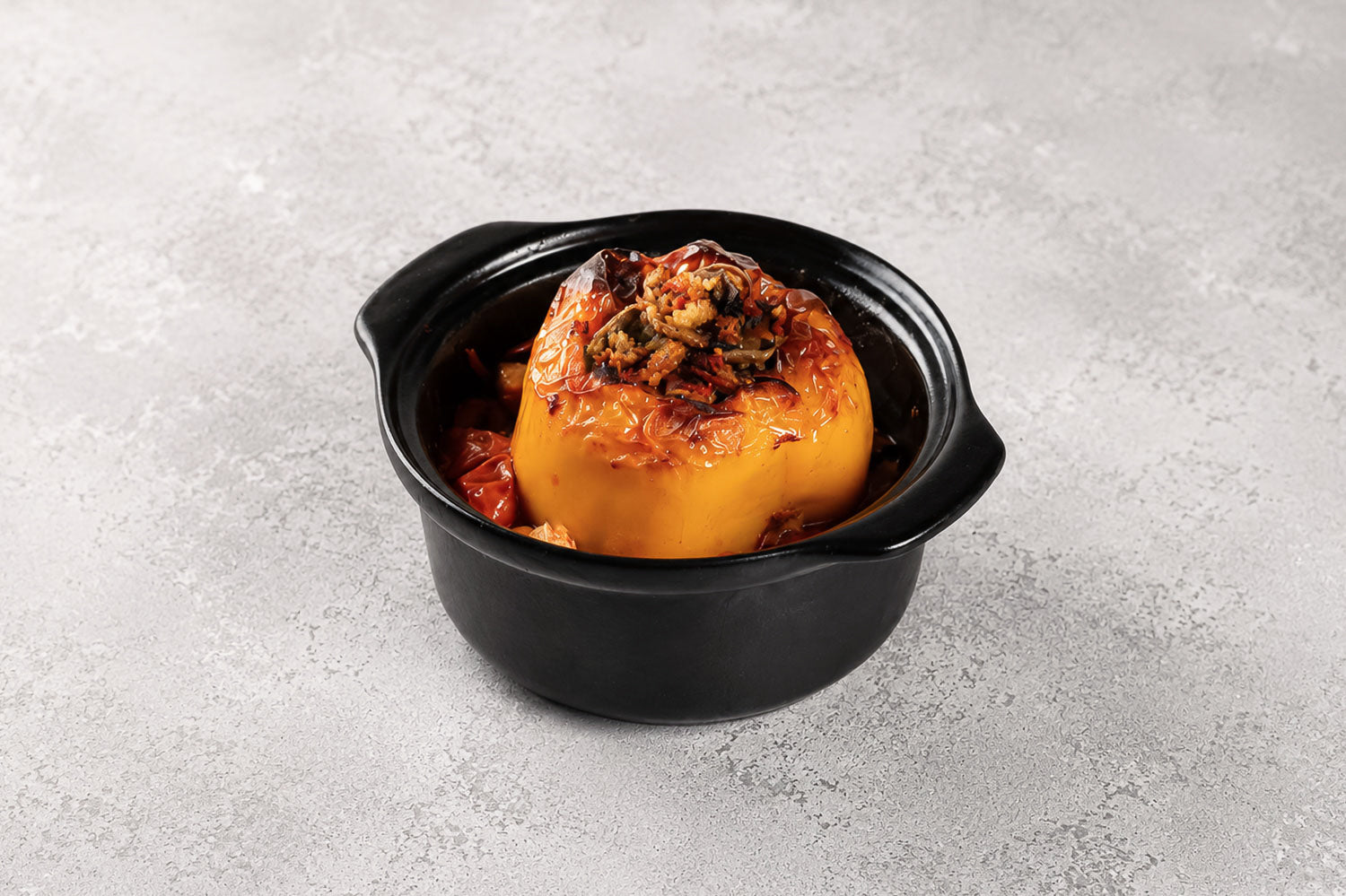 Stuffed Bell Pepper with Bulgur and Mushrooms