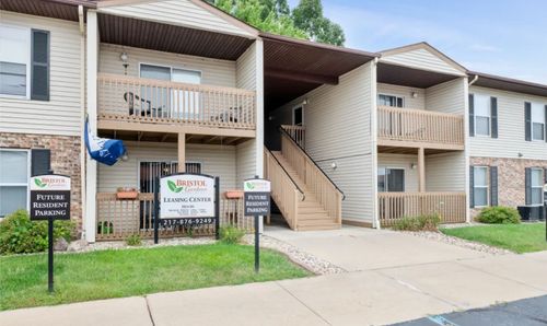 Exterior of apartment building