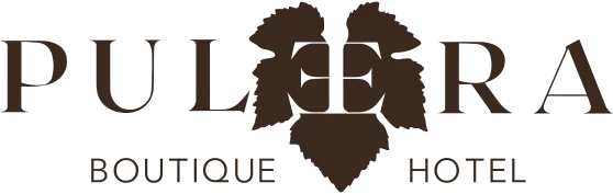 Puleera logo with stylized leaf and the words Boutique Hotel below.